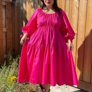 Eliza Faulkner fuchsia pink Josie dress